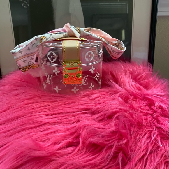 Tiny bitsy clear box clutch purse/hand bag - Picture 5 of 16